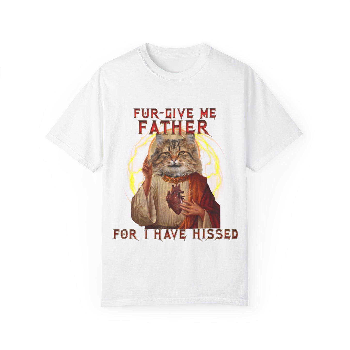 Christian Cat Unisex Garmet-Dyed T-shirt - Psalm 41:5